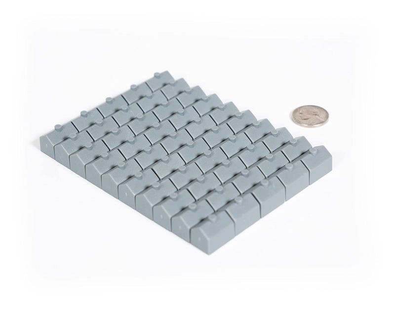 Morrison Games Plastic Houses: Grey Color Board Game Replacement House (Colored Miniature Town & City Buildings, Board Game Playing Pieces) | 50 Pieces - Image 3
